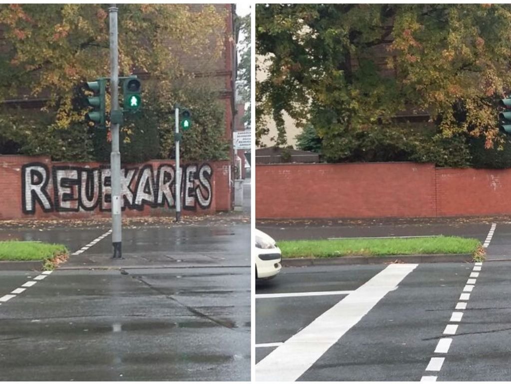 Mauer - Wiesbaden - Backsteine