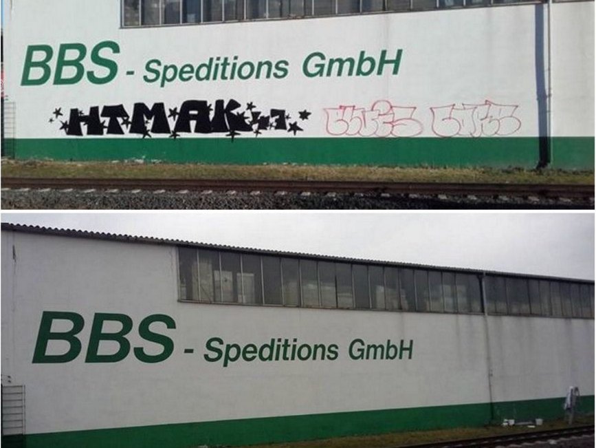 Lagerhalle - Frankfurt - Fassadenfarbe